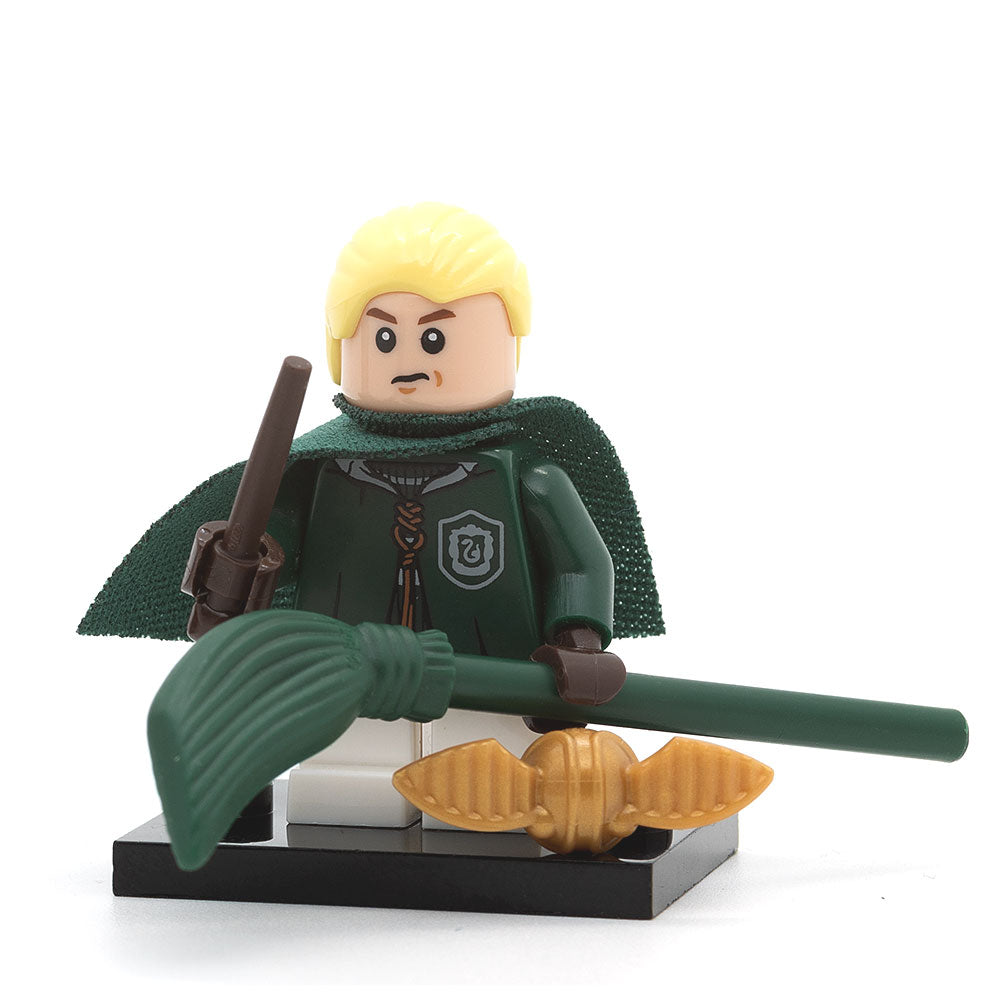 LEGO colhp-04 - Draco Malfoy in Quidditch Robes, Harry Potter, Series 1 (Set mit Stand und Zubehör)