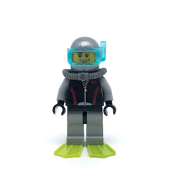 LEGO cty0235 - Diver (Flippers, Stubble Beard and Moustache and Sideburns, Scuba Tank)