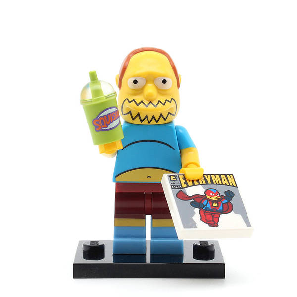 LEGO colsim2-07 - Comic Book Guy, The Simpsons, Series 2 (Set mit Stand und Zubehör)