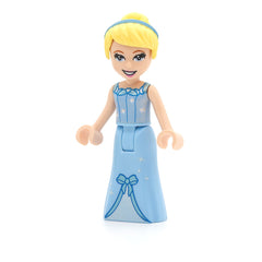 LEGO dp095a - Cinderella (Dress with Sparkles and Bow, Thick Hinge)