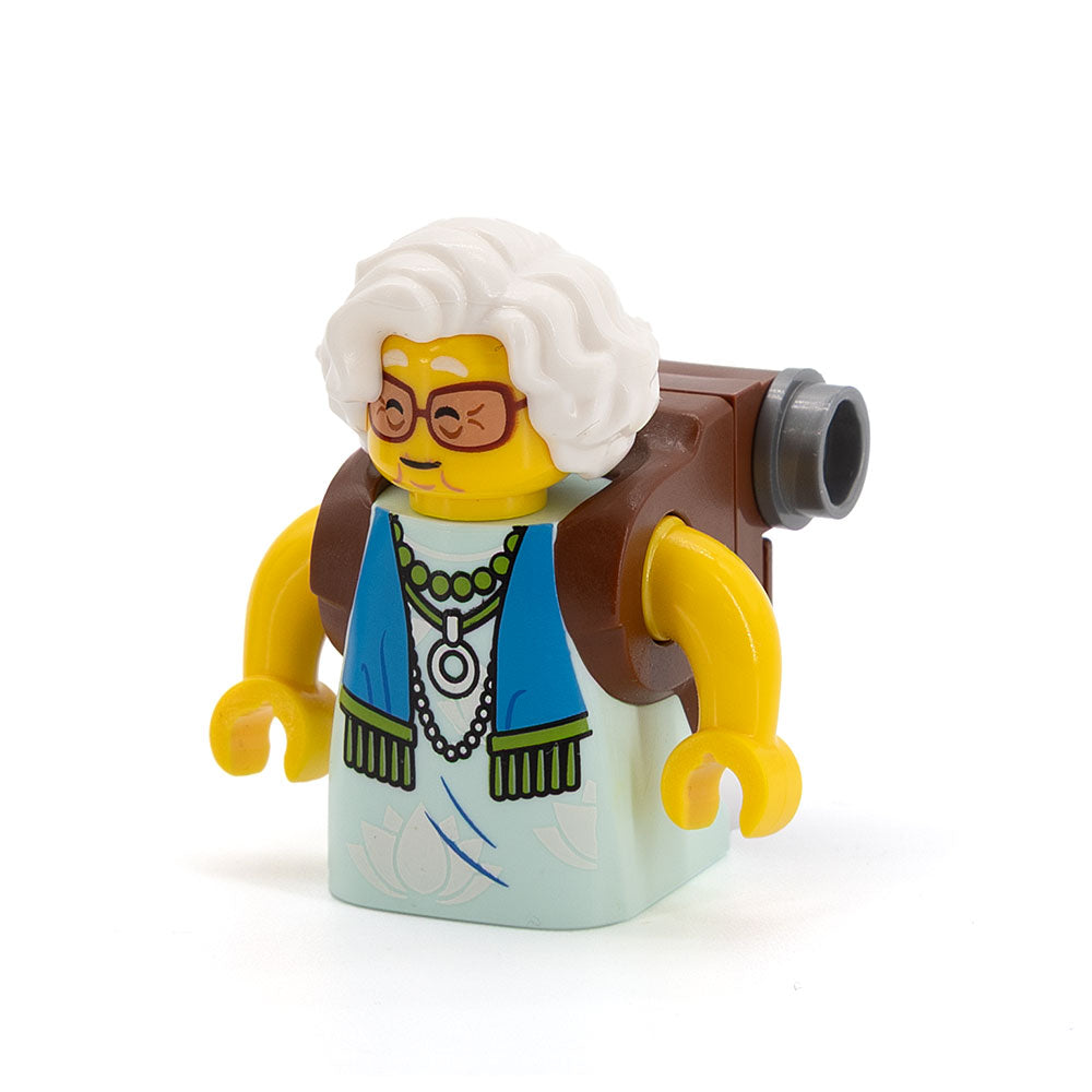 LEGO drm031 - Mrs. Castillo (Reddish Brown and Flat Silver Backpack)