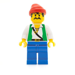 LEGO pi052 - Pirate (Green Vest, Blue Legs, Red Bandana)