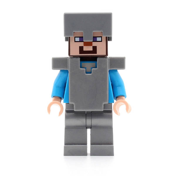LEGO min053 - Steve (Flat Silver Helmet, Armor and Legs)