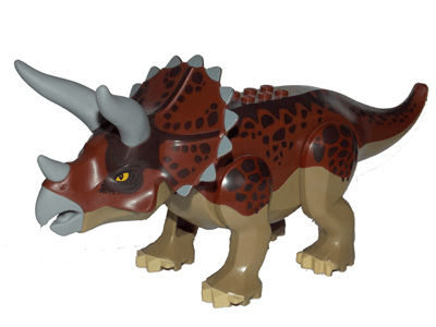 LEGO Tier Tricera01-Dark Tan