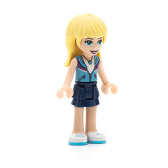 LEGO frnd256a - Friends Stephanie (Dark Blue Layered Skirt, Medium Azure and Dark Purple Jacket, Tan Neckline)