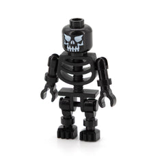 LEGO gen013 - Skeleton, Black - Evil Skull, Floppy Arms