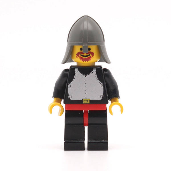 LEGO cas322 - Breastplate (Black, Black Legs with Red Hips, Black Neck-Protector, Red Plastic Cape)