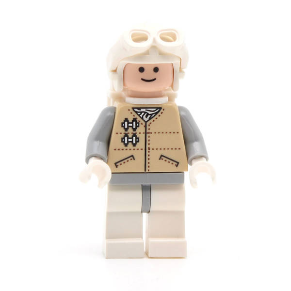 LEGO sw0167 - Hoth Rebel Light Nougat Head, White Visor Goggles