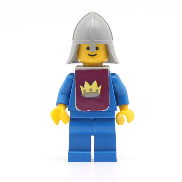 LEGO cas082s - Classic (Yellow Castle Knight Blue - with Vest Stickers)