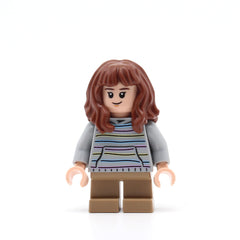 LEGO hp156 - Hermione Granger (Light Bluish Gray Sweater with Pastel Stripes)