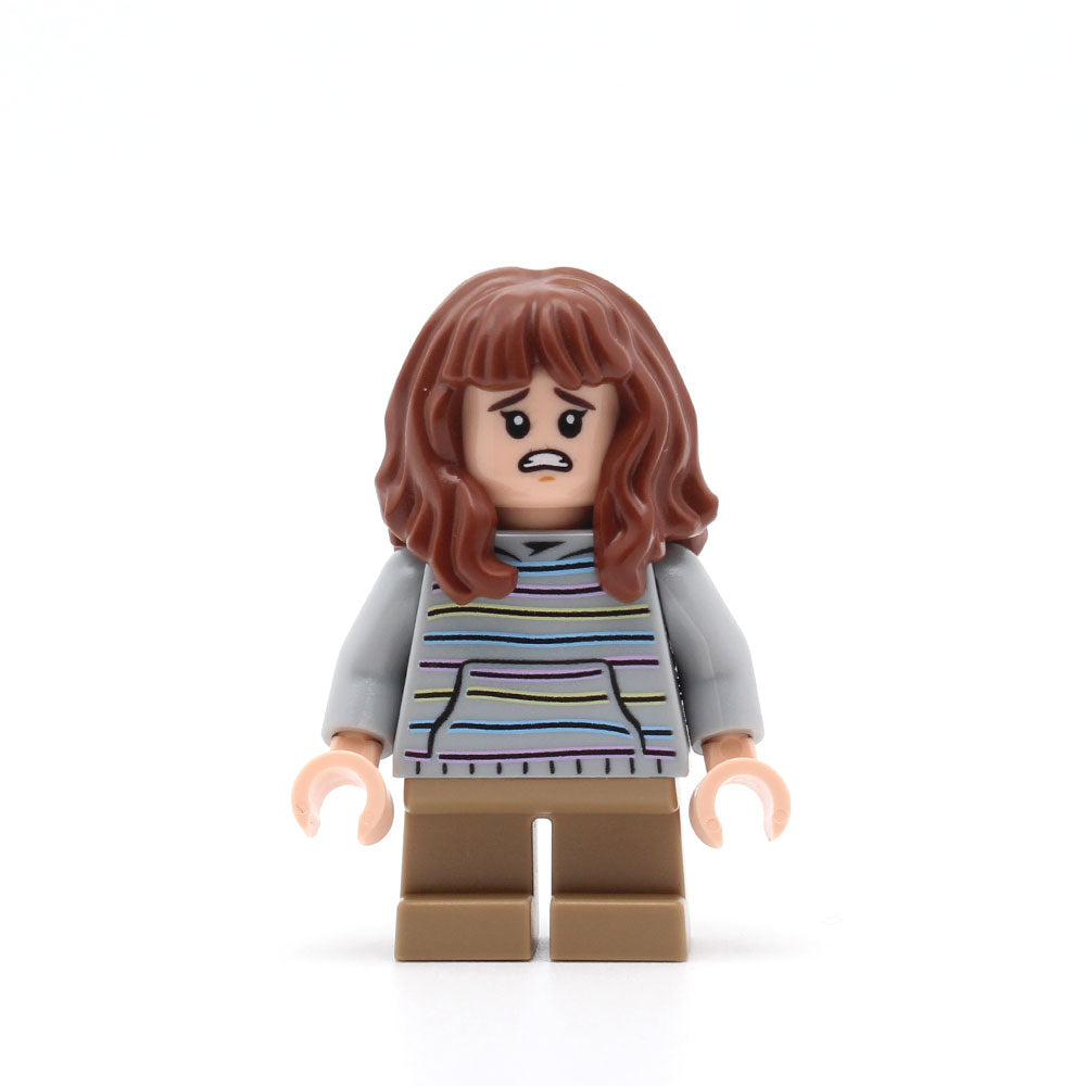LEGO hp156 - Hermione Granger (Light Bluish Gray Sweater with Pastel Stripes)