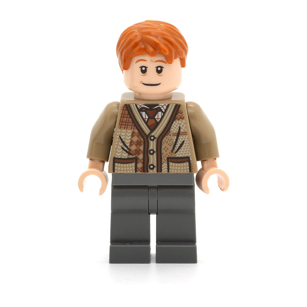LEGO hp211 - Arthur Weasley (Dark Tan Sweater, Dark Bluish Gray Legs)