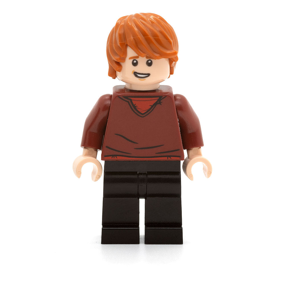 LEGO hp214 - Ron Weasley (Dark Red Sweater, Black Legs)