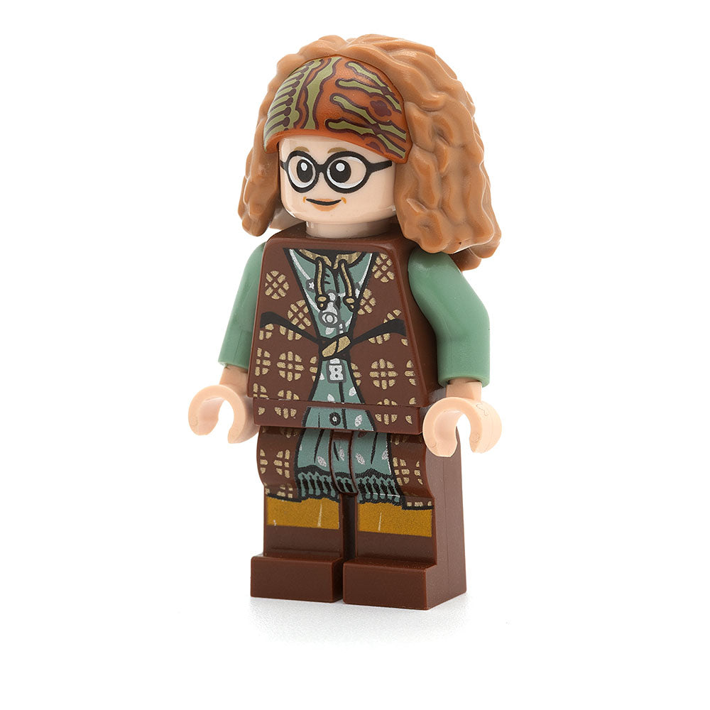LEGO hp332 - Professor Sybill Trelawney (Reddish Brown and Sand Green Robes)