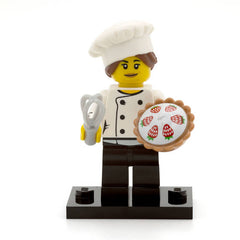 LEGO col17-3 - Gourmet Chef, Series 17 (Set mit Stand und Zubehör)