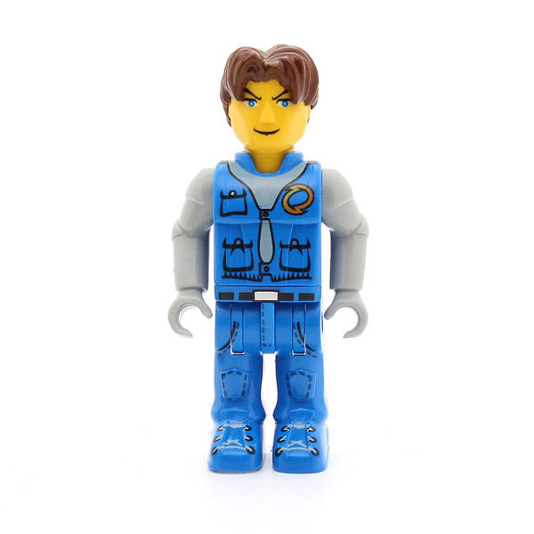 LEGO js002 - Jack Stone (Blue Jacket, Blue Pants, Gray Shirt)