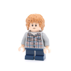 LEGO jw064 - Gray Mitchell (Light Bluish Gray Shirt, Dark Blue Short Legs)