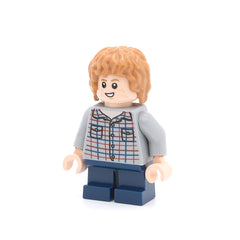 LEGO jw064 - Gray Mitchell (Light Bluish Gray Shirt, Dark Blue Short Legs)