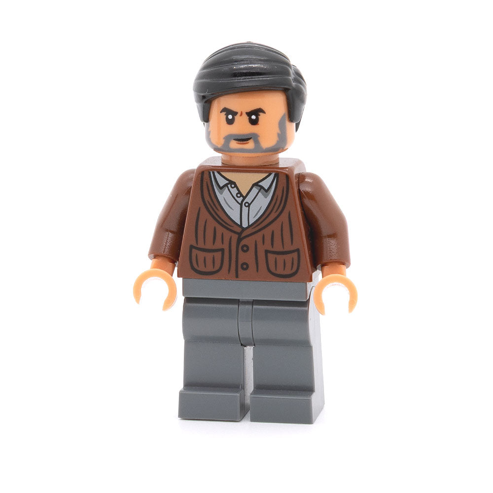 LEGO jw083 - Dr. Henry Wu (Reddish Brown Cardigan)