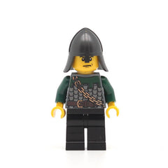 LEGO cas458 - Dragon Knight Scale Mail (Kingdoms, Chain and Belt, Helmet with Neck Protector, Scowl)