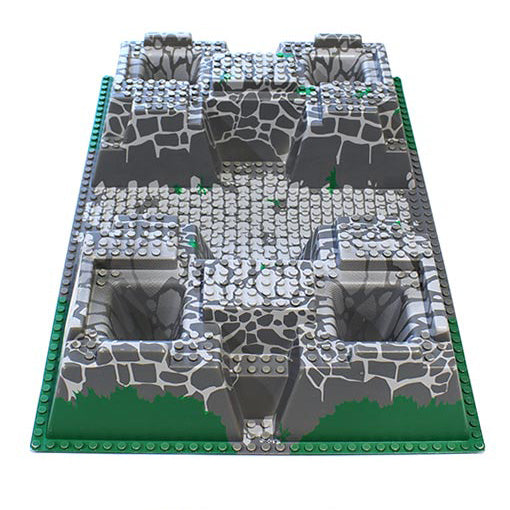 LEGO 3D Platte 30271pb01 (Burg)
