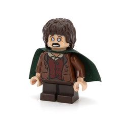 LEGO lor028 - Frodo Baggins (Reddish Brown Jacket, Dark Brown Legs, Dark Green Cape)
