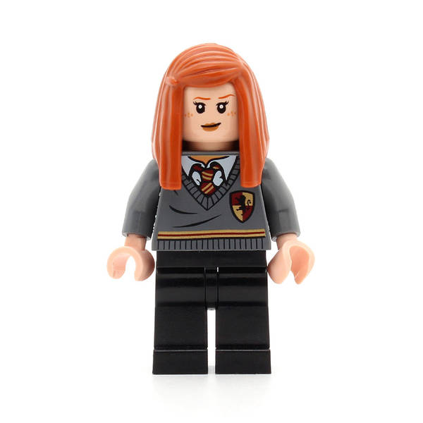 LEGO hp114 - Ginny Weasley (Gryffindor Stripe and Shield Torso, Black Legs)