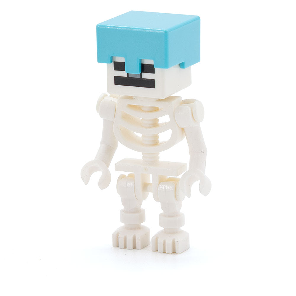 LEGO min178 - Skeleton Minecraft (Medium Azure Helmet)
