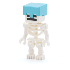 LEGO min178 - Skeleton Minecraft (Medium Azure Helmet)