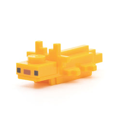LEGO mineaxolotl01 - Minecraft Axolotl (Dark Orange Nose,Brick Built, Bright Light Orange)
