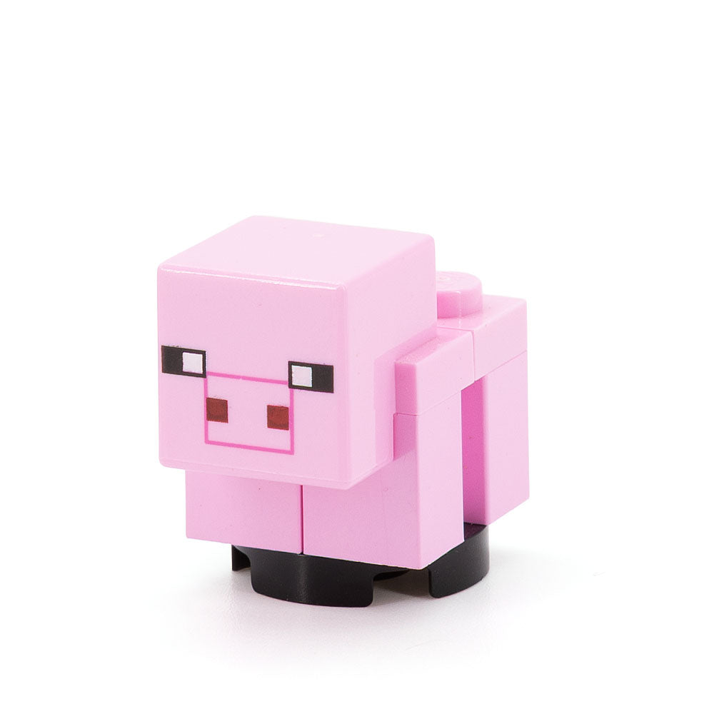 LEGO minepig02b - Minecraft Pig, Baby