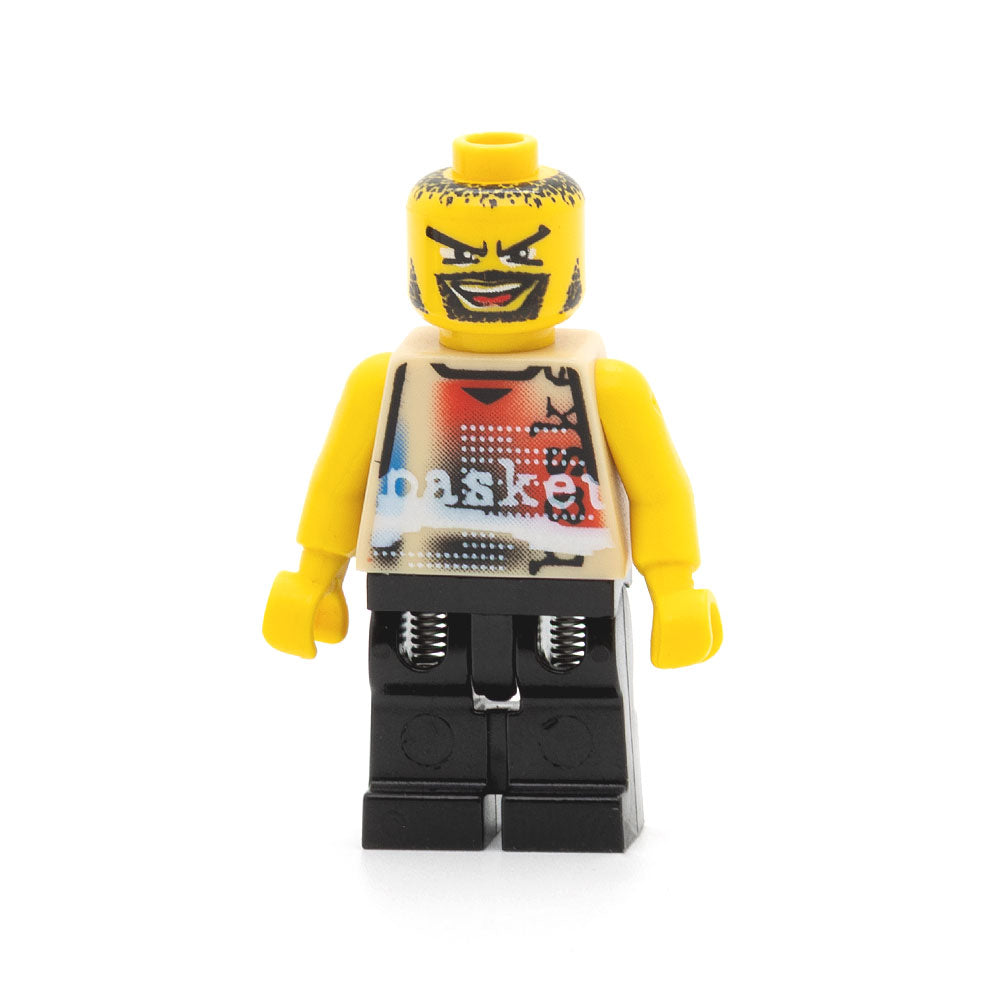 LEGO nba049 - Basketball Street Player, Tan Torso and black Legs