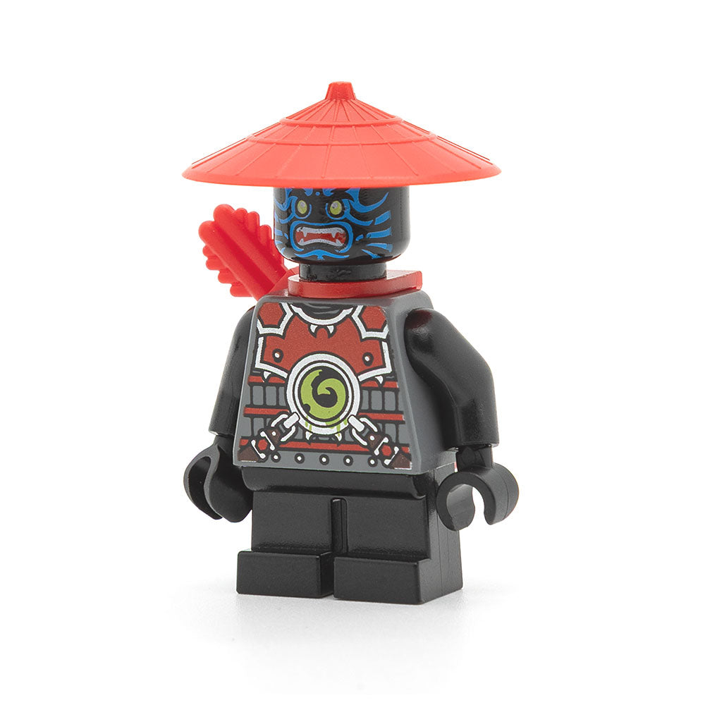 LEGO njo0082 - Stone Army Scout (Blue Face, Red Quiver, Short Legs)