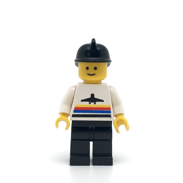LEGO air001 - Airport (Classic, Black Legs, Black Fire Helmet)