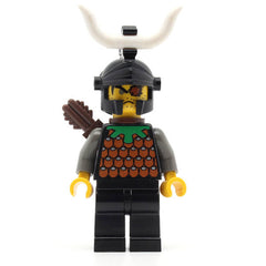 LEGO cas279 - Knights' Kingdom I (Gilbert the Bad, Black Dragon Helmet, Horn, with Quiver)