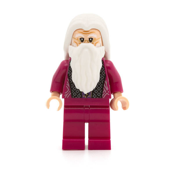 LEGO hp350 - Albus Dumbledore (Magenta Robe, Plain Legs)