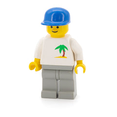 LEGO par021 - Palm Tree - Light Gray Legs, Blue Cap