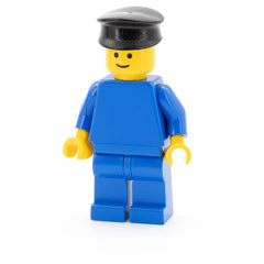 LEGO pln020 - Plain Blue Torso with Blue Arms, Blue Legs, Black Hat