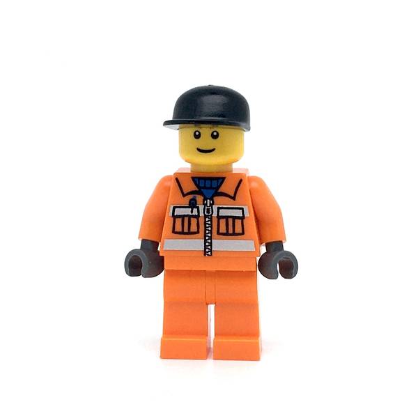 LEGO cty0051 - Sanitary Engineer 3 (Orange Legs)