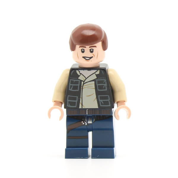 LEGO sw0539 - Han Solo (Dark Blue Legs, Vest with Pockets)