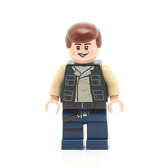 LEGO sw0539 - Han Solo (Dark Blue Legs, Vest with Pockets)