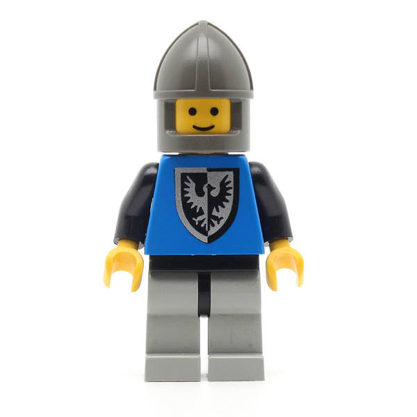 LEGO cas102 - Black Falcon (Light Gray Legs with Black Hips, Dark Gray Chin-Guard)