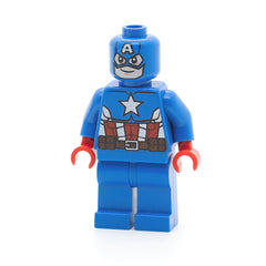 LEGO sh0106 - Captain America (Blue Suit, Red Hands, Mask)