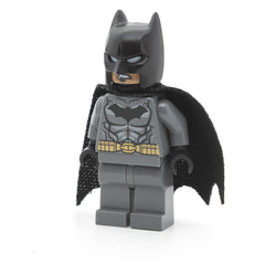 LEGO sh0151 - Batman (Dark Bluish Gray Suit, Gold Belt, Black Hands, Spongy Cape)