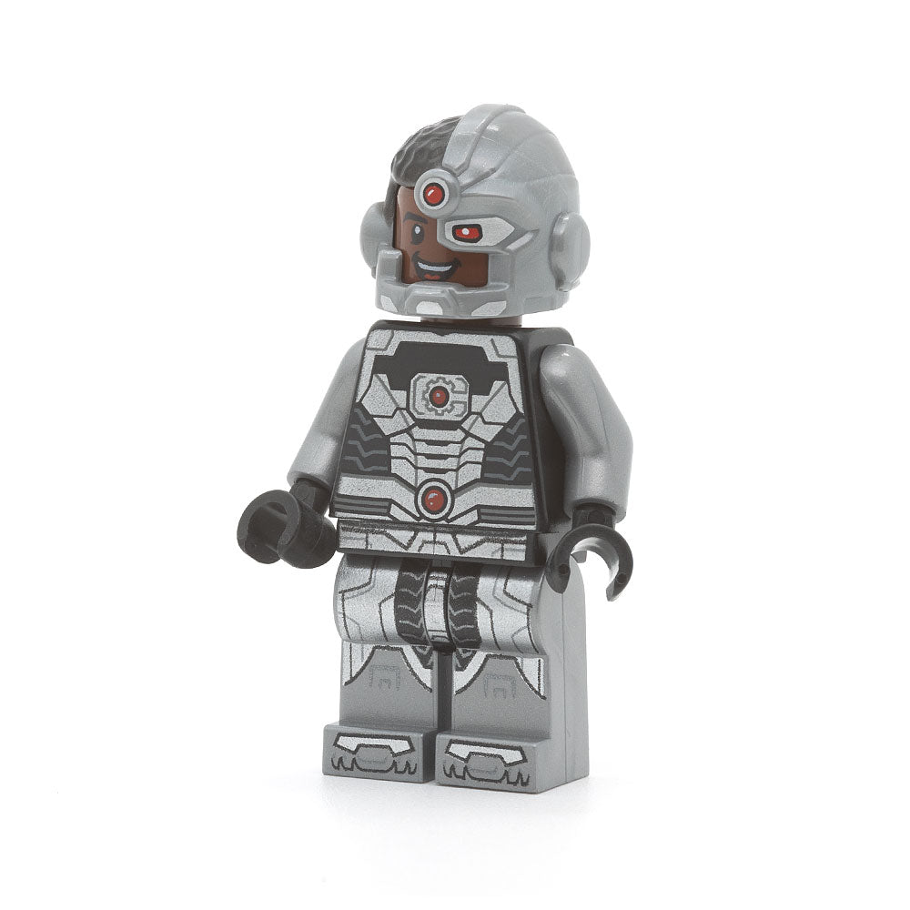 LEGO sh0155 - Cyborg (Black Gloves, Smiling)