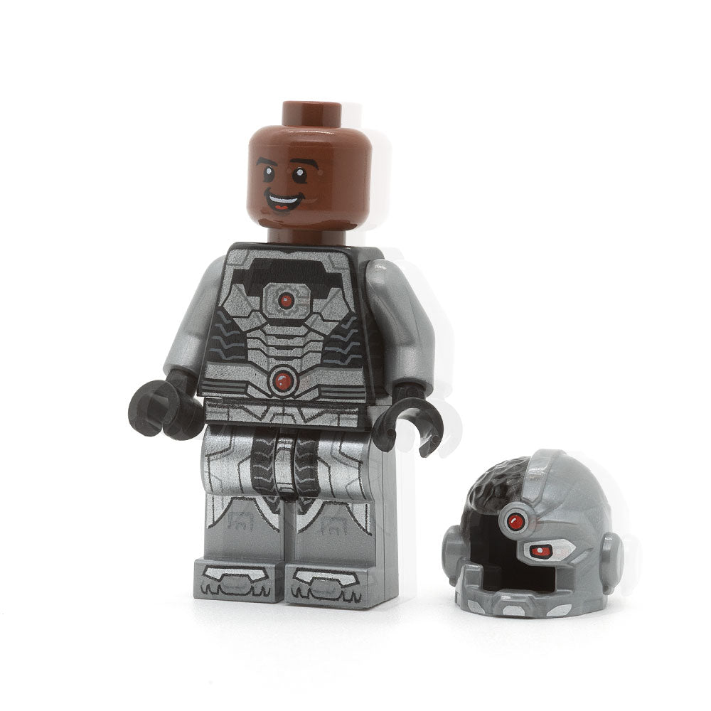 LEGO sh0155 - Cyborg (Black Gloves, Smiling)