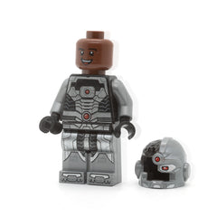 LEGO sh0155 - Cyborg (Black Gloves, Smiling)