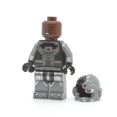 LEGO sh0155 - Cyborg (Black Gloves, Smiling)