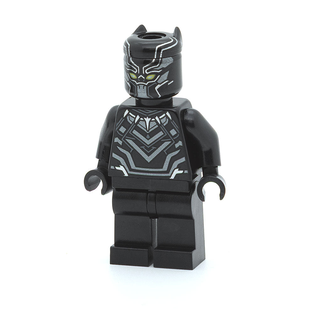 LEGO sh0263 - Black Panther (Dark Silver Armor, Yellow Eyes)
