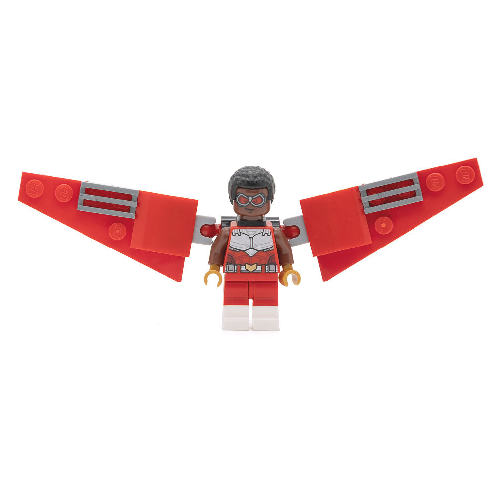 LEGO sh0642 - Falcon - Red, Brick Built Wings